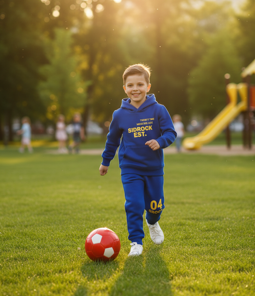 All-Season Kids Tracksuit – Premium Fabric Outfit for Style and Comfort